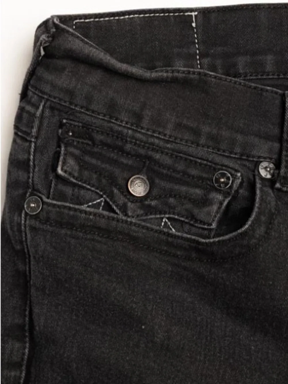 True Religion Men's Black Relaxed Jeans